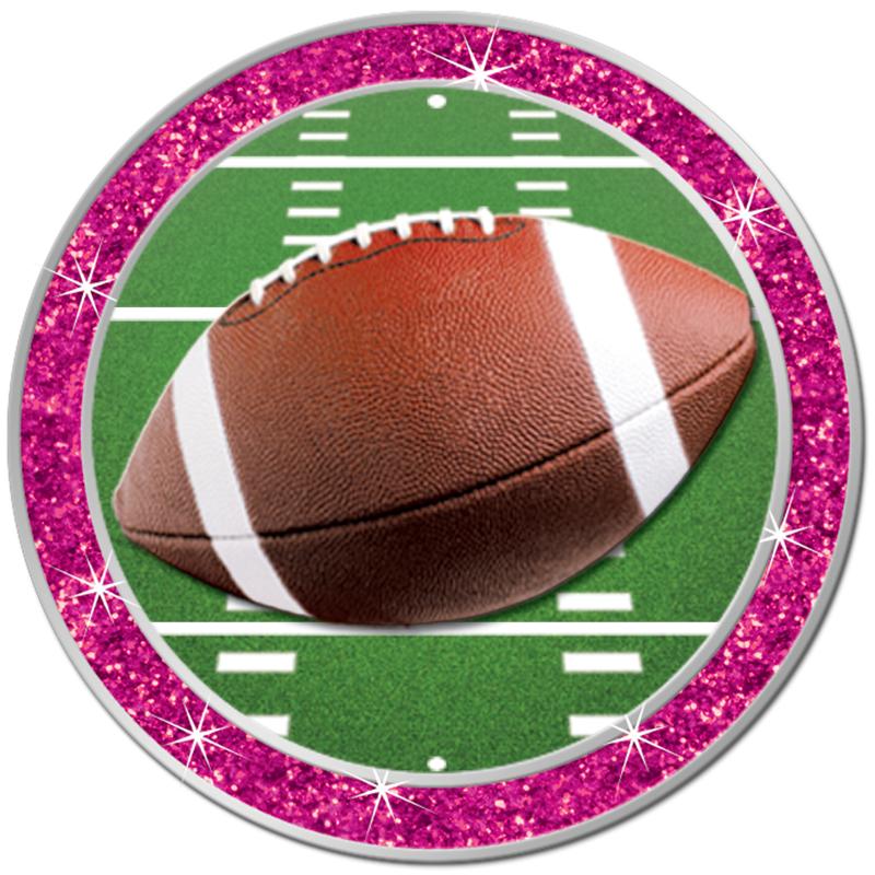 1.3" PINK GLITTER INSERT PIN