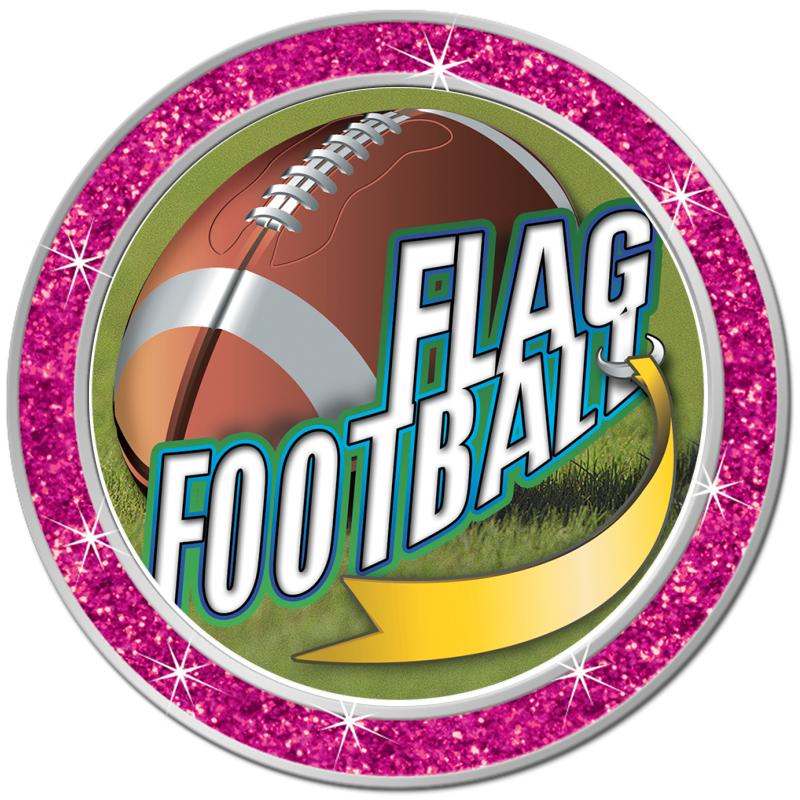 1.3" PINK GLITTER INSERT PIN