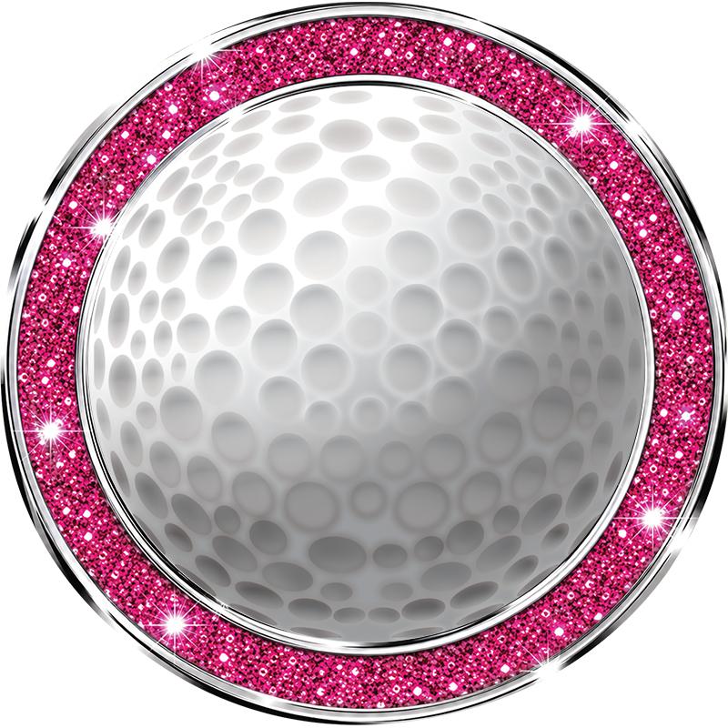 1.3" PINK GLITTER INSERT PIN