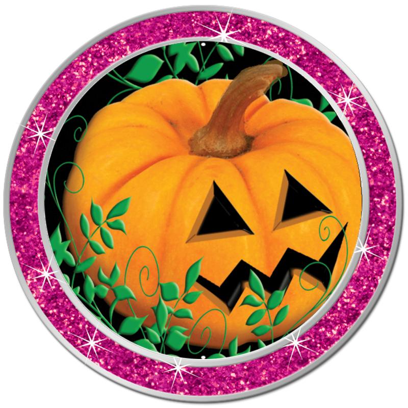 1.3" PINK GLITTER INSERT PIN