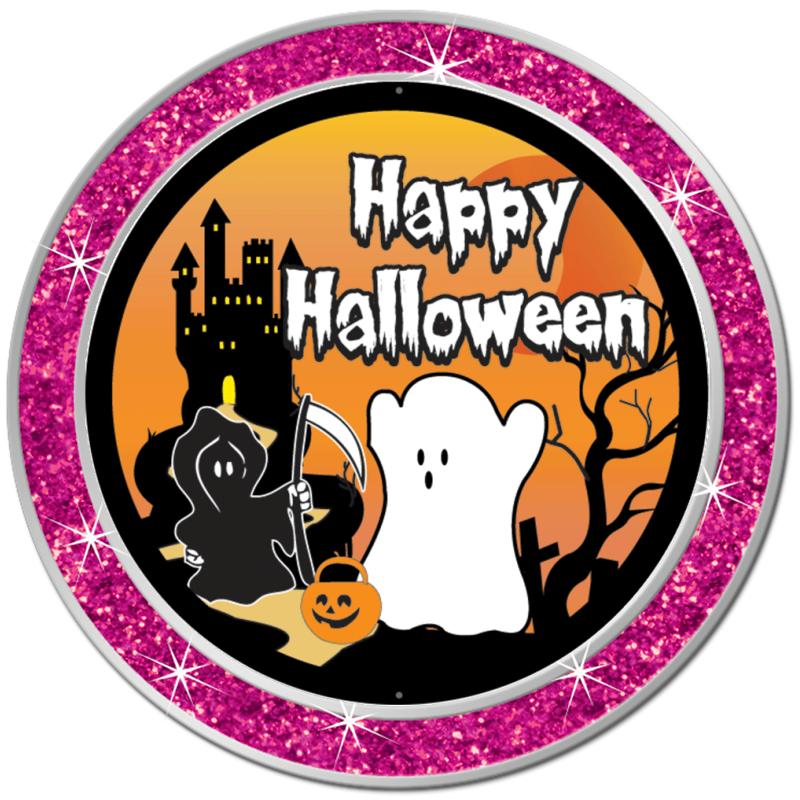 1.3" PINK GLITTER INSERT PIN