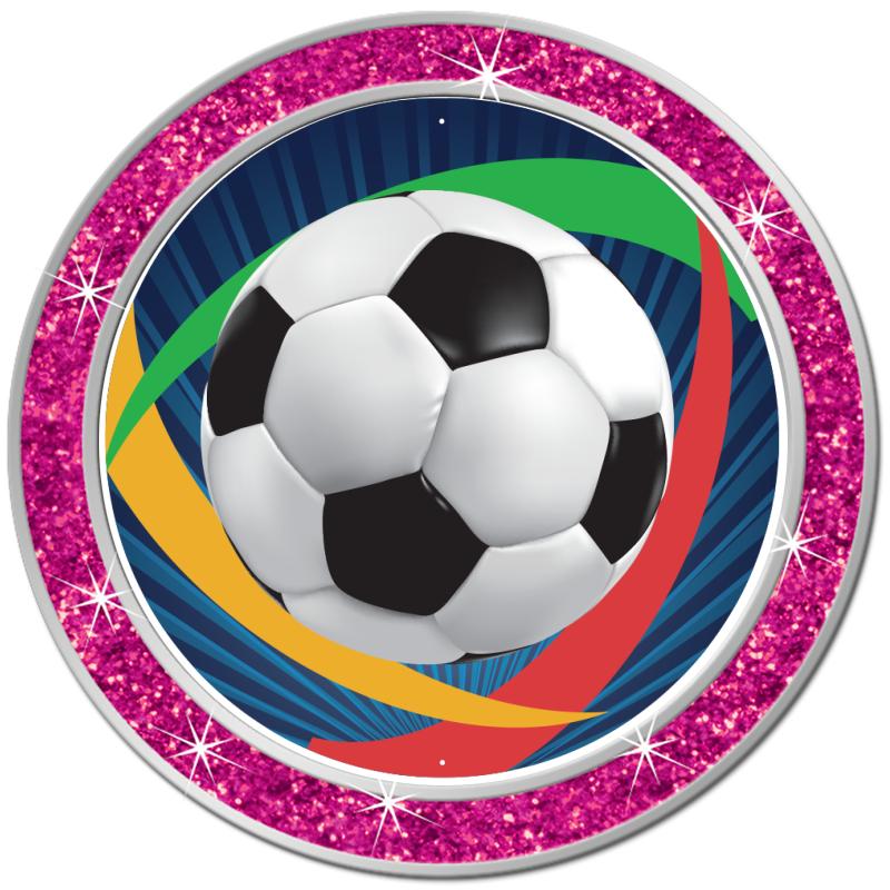 1.3" PINK GLITTER INSERT PIN