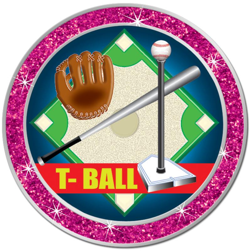 1.3" PINK GLITTER INSERT PIN