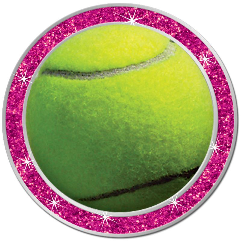 1.3" PINK GLITTER INSERT PIN