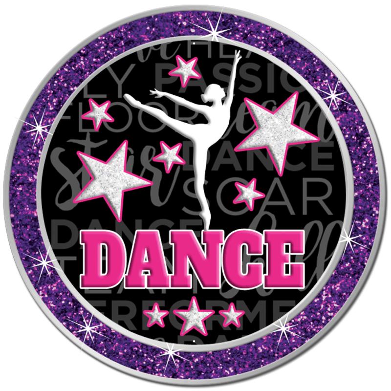 1.3" PURPLE GLITTER INSERT PIN