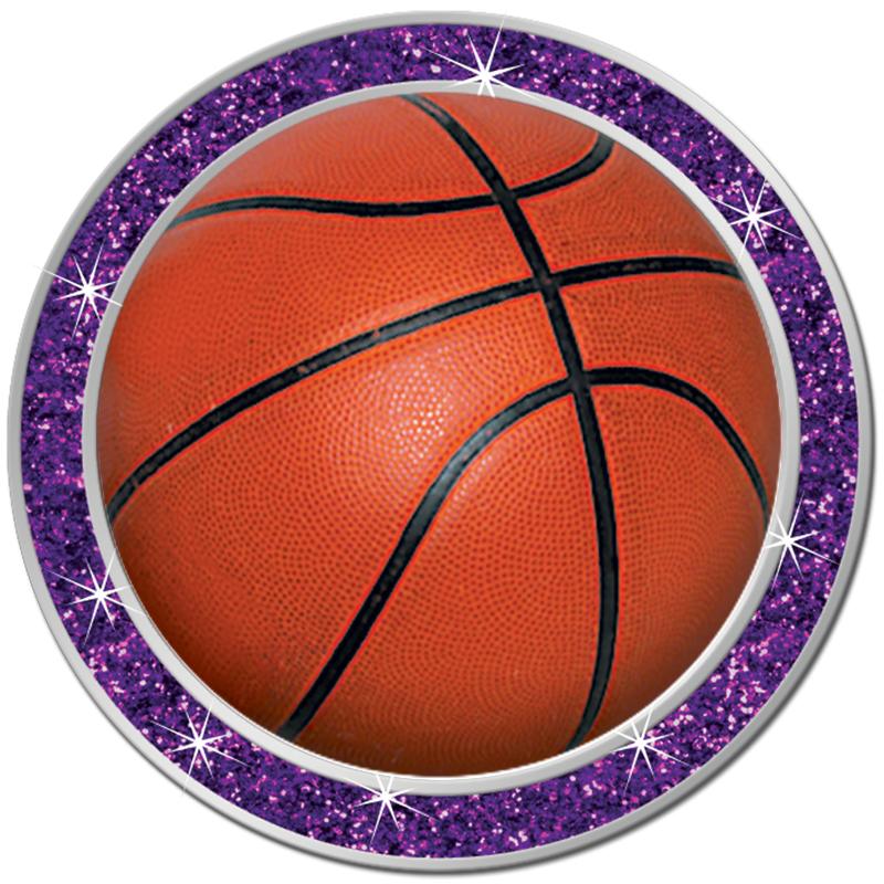 1.3" PURPLE GLITTER INSERT PIN