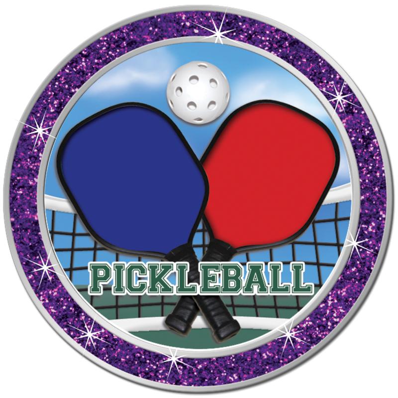 1.3" PURPLE GLITTER INSERT PIN