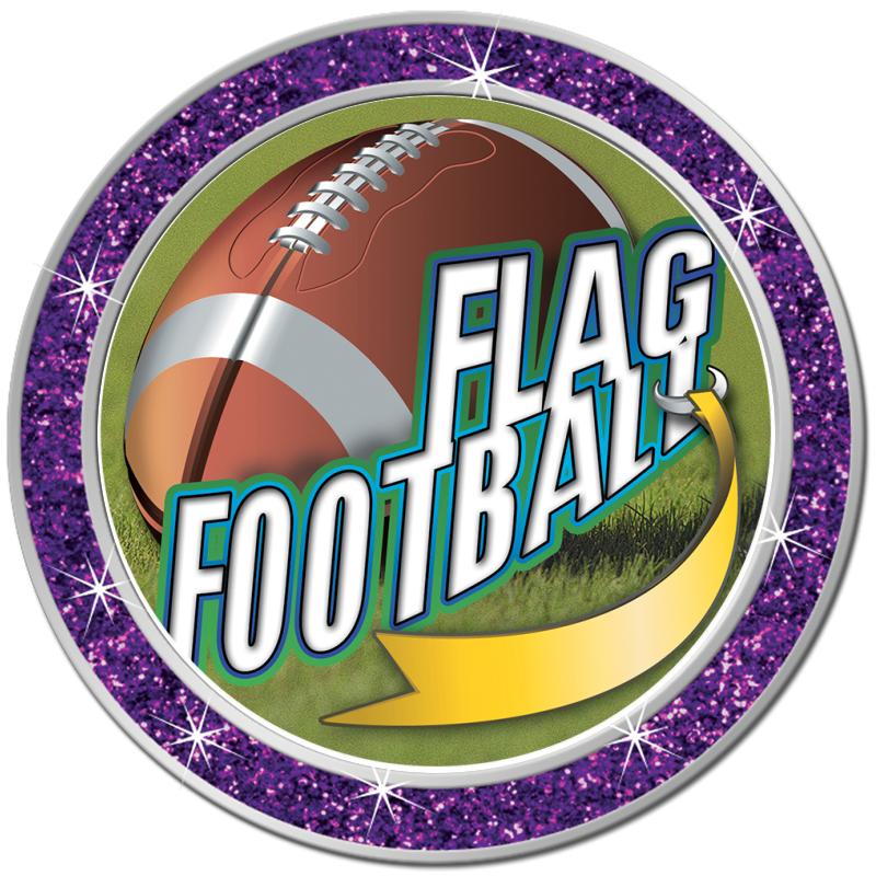 1.3" PURPLE GLITTER INSERT PIN