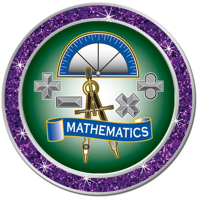 1.3" PURPLE GLITTER INSERT PIN