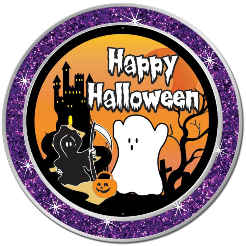 1.3" PURPLE GLITTER INSERT PIN