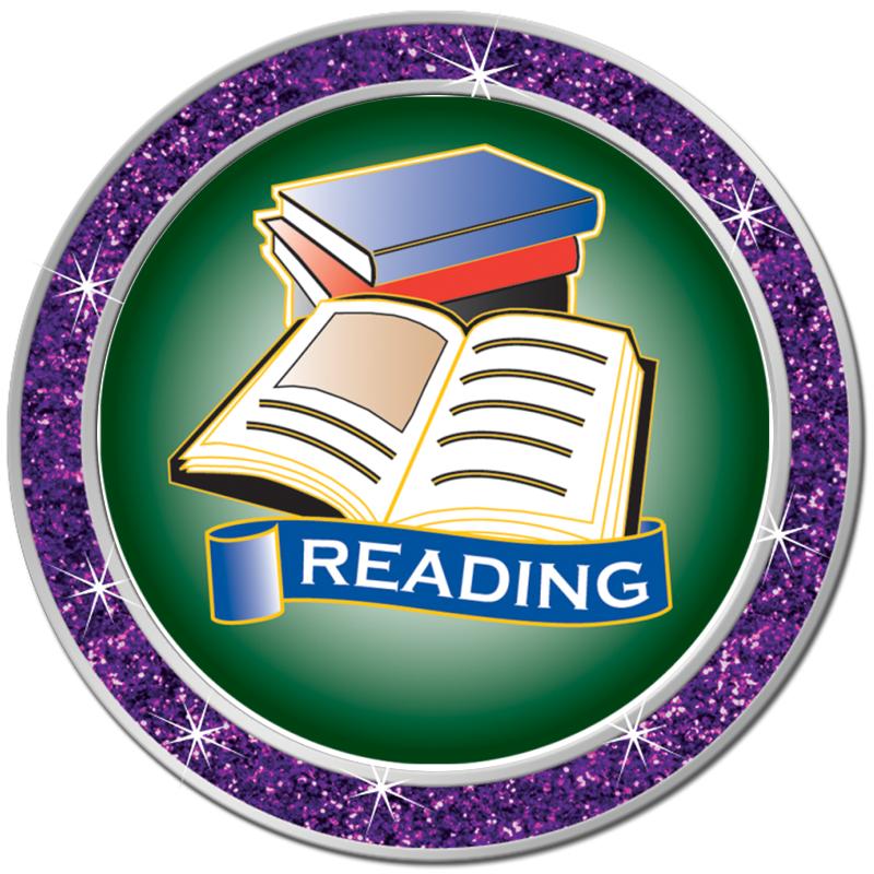 1.3" PURPLE GLITTER INSERT PIN