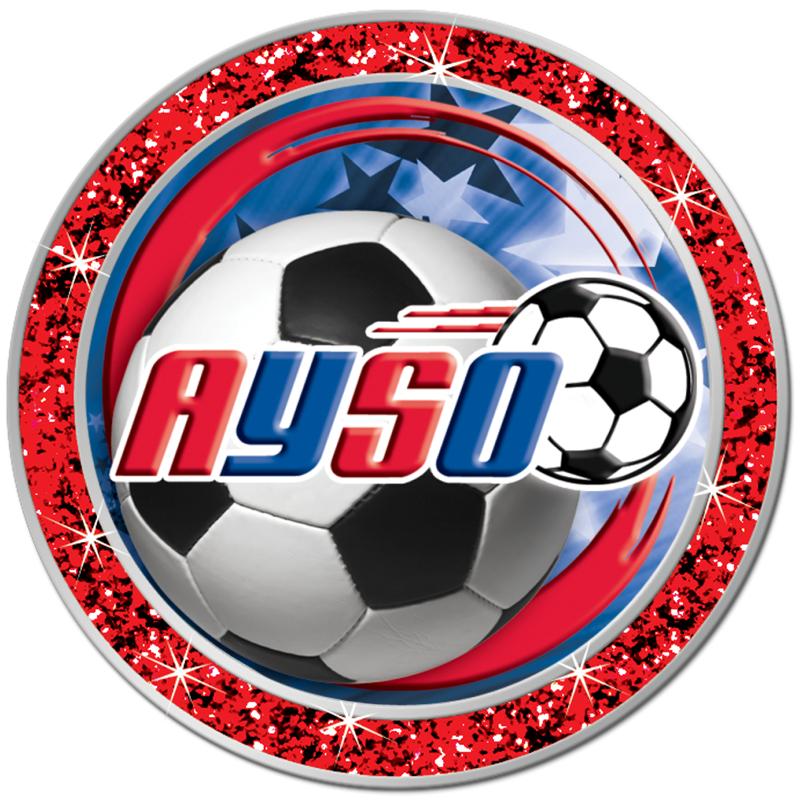 1.3" RED GLITTER INSERT PIN