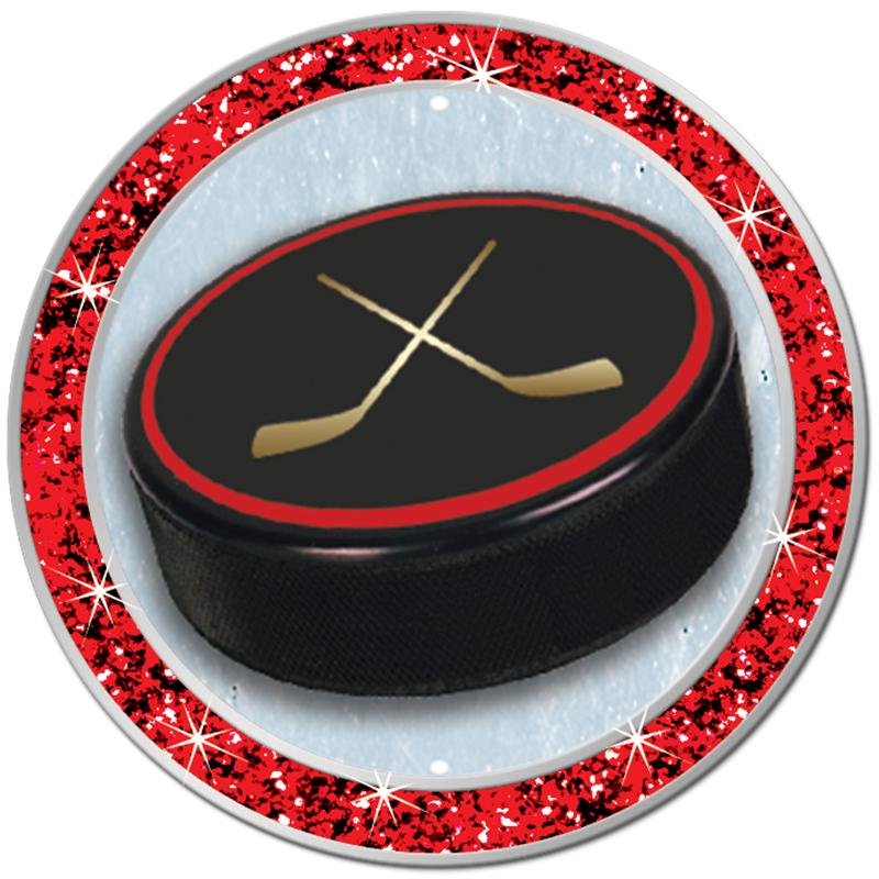 1.3" RED GLITTER INSERT PIN