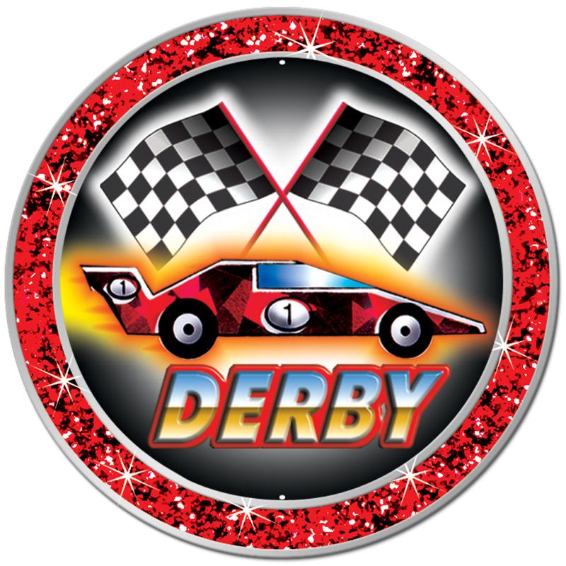 1.3" RED GLITTER INSERT PIN