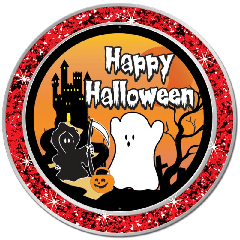 1.3" RED GLITTER INSERT PIN