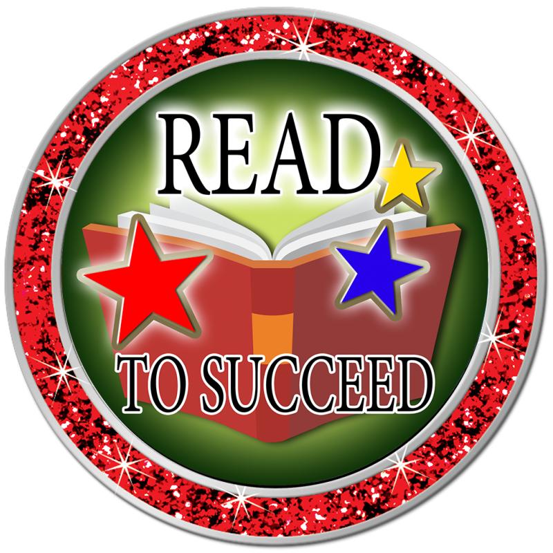 1.3" RED GLITTER INSERT PIN