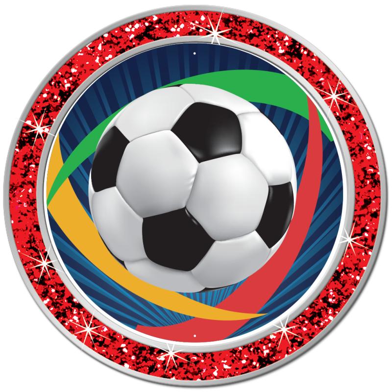 1.3" RED GLITTER INSERT PIN