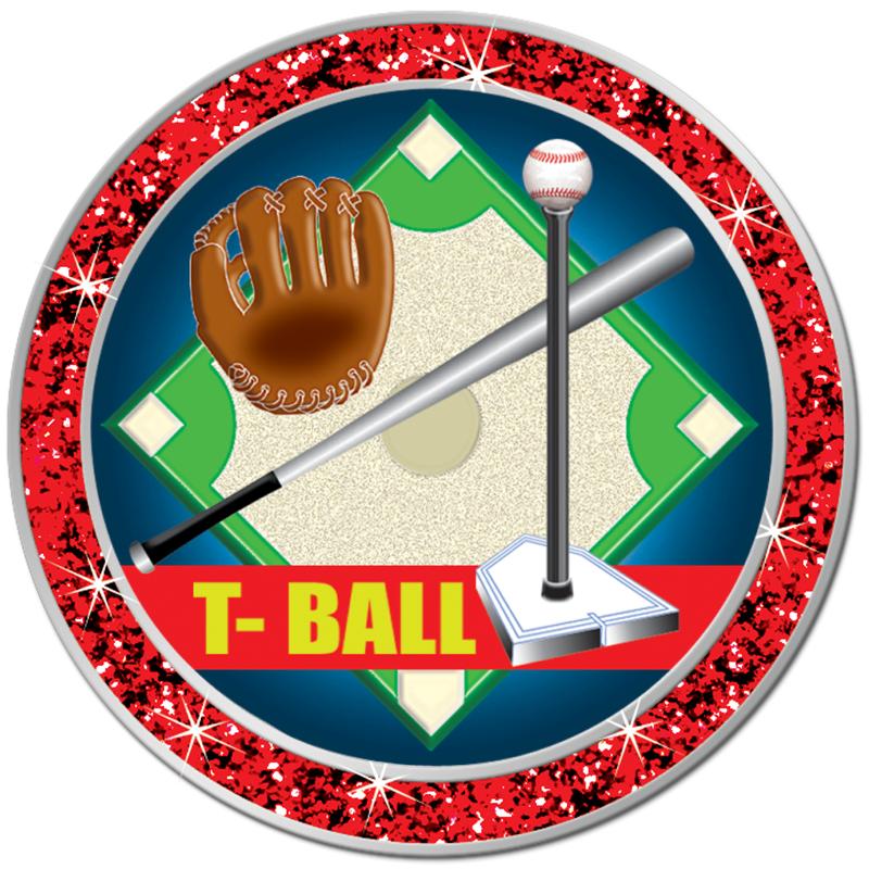 1.3" RED GLITTER INSERT PIN