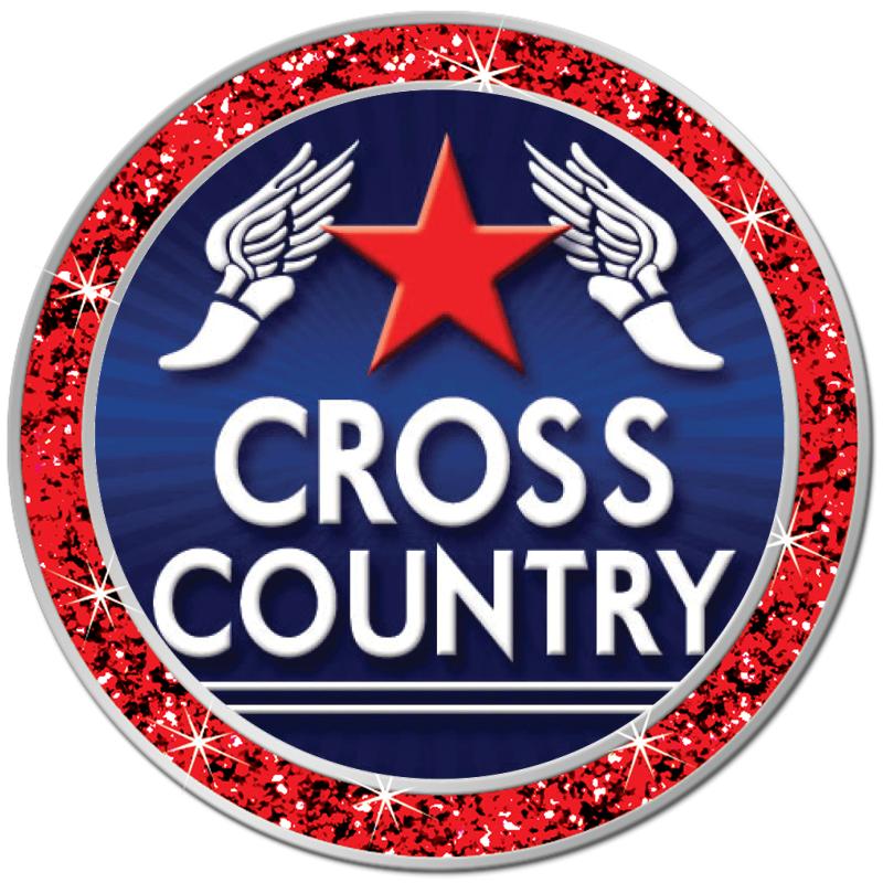 1.3" RED GLITTER INSERT PIN