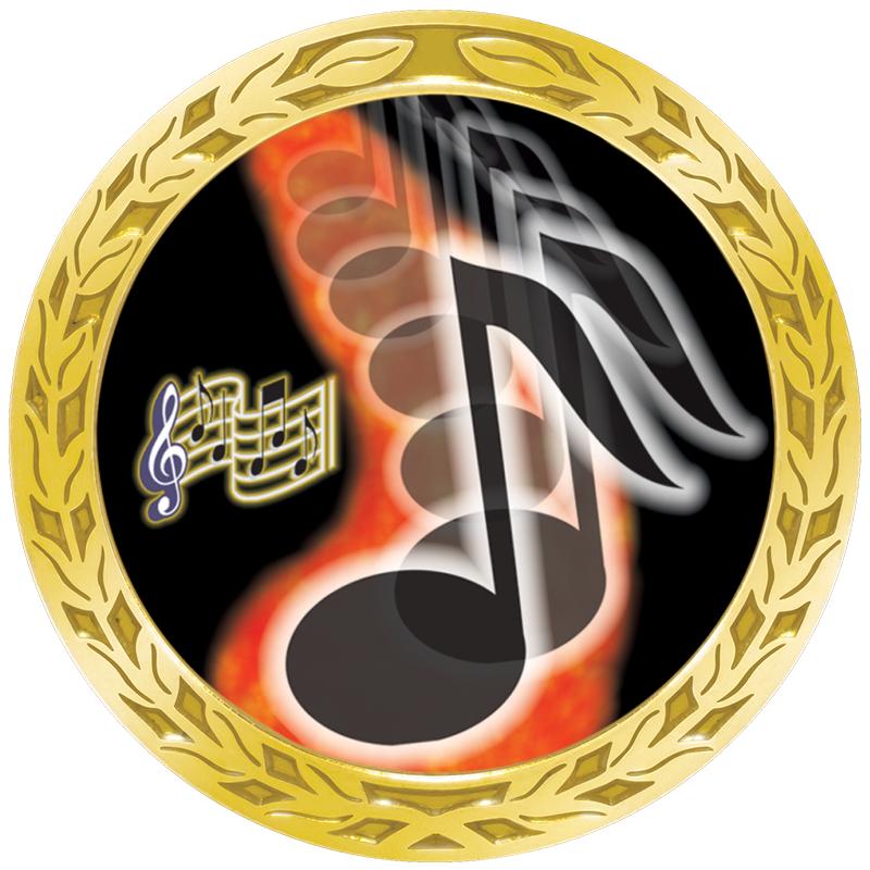 1.35" LAUREL WREATH GOLD PIN