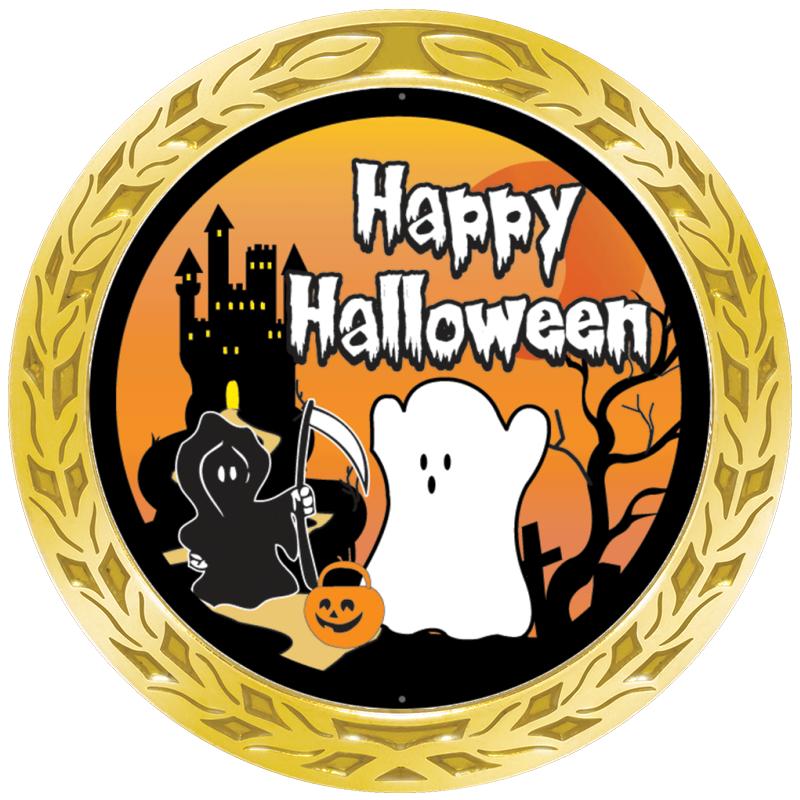 1.35" LAUREL WREATH GOLD PIN