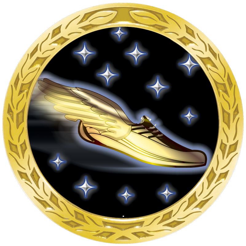 1.35" LAUREL WREATH GOLD PIN