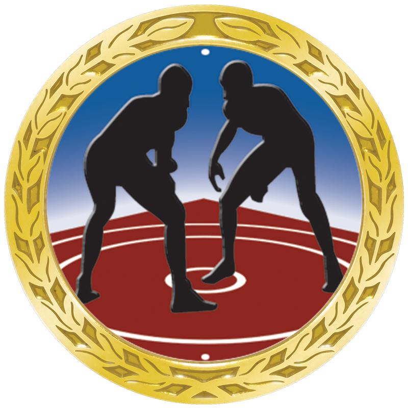 1.35" LAUREL WREATH GOLD PIN