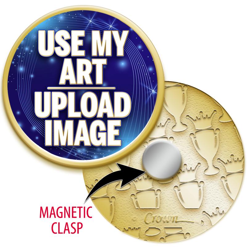 1"ROUND INS PIN WITH MAG CLASP