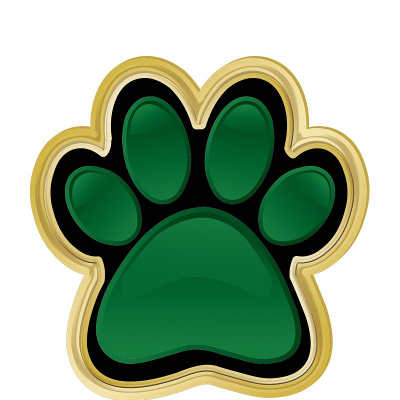 .75"Wx.75"H PAWPRINT INSRT PIN