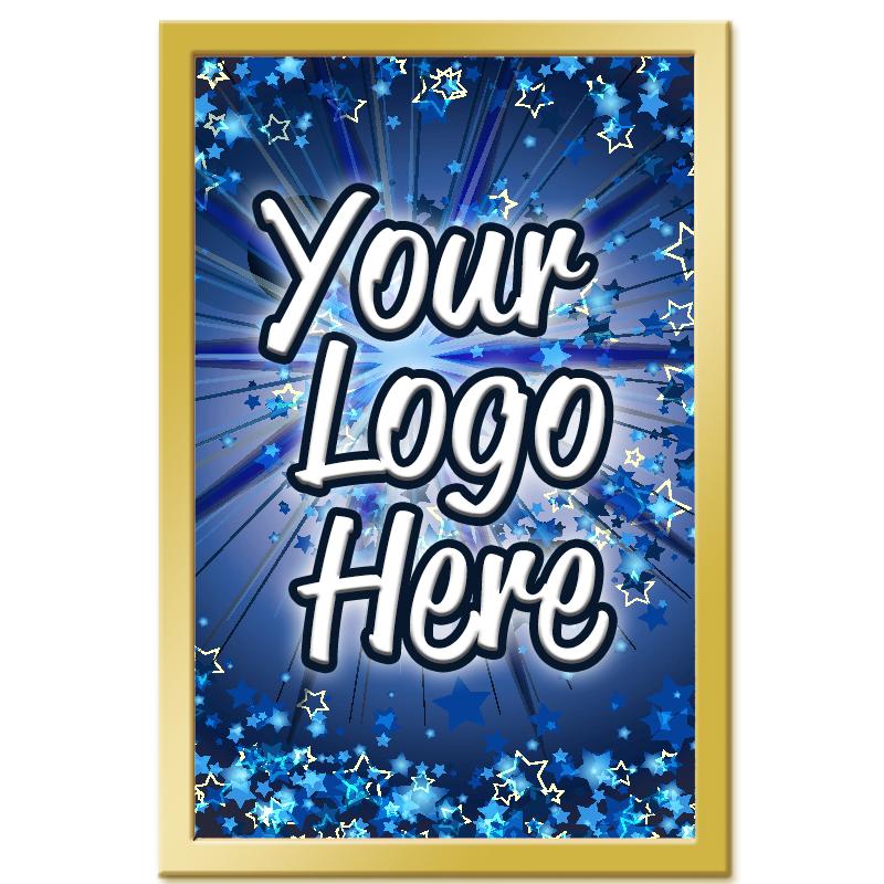 .6"Wx1"H GLD RECTANGLE INS PIN