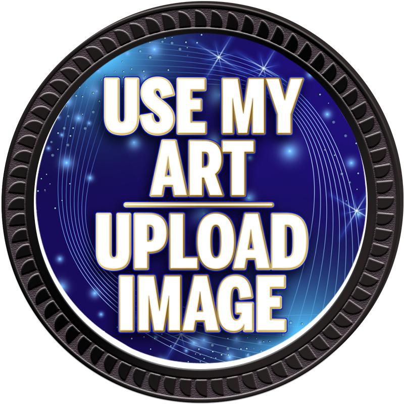 1.25" BLACK ROUND INSERT PIN