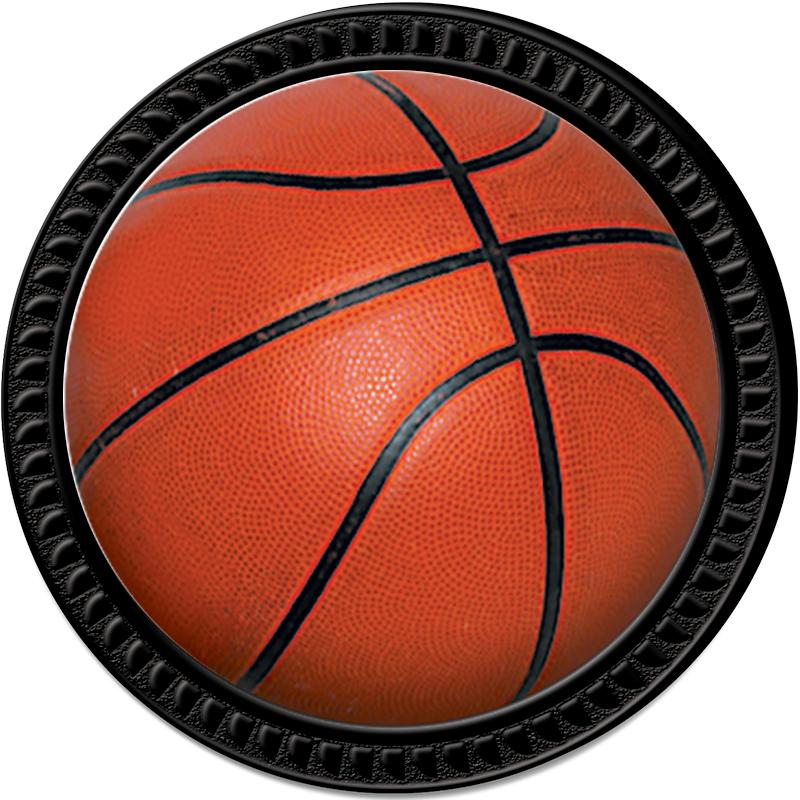 1.25" BLACK ROUND INSERT PIN