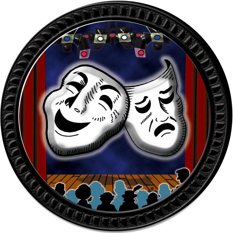 1.25" BLACK ROUND INSERT PIN