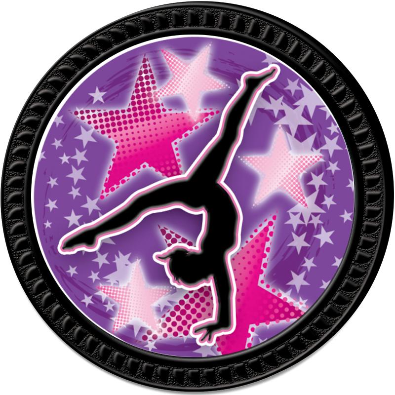 1.25" BLACK ROUND INSERT PIN