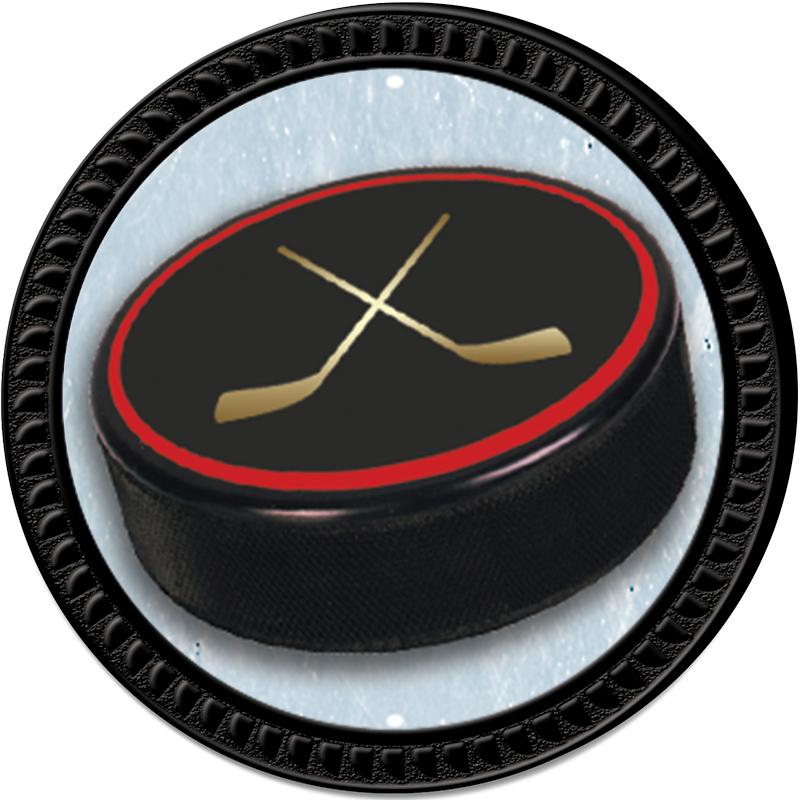 1.25" BLACK ROUND INSERT PIN