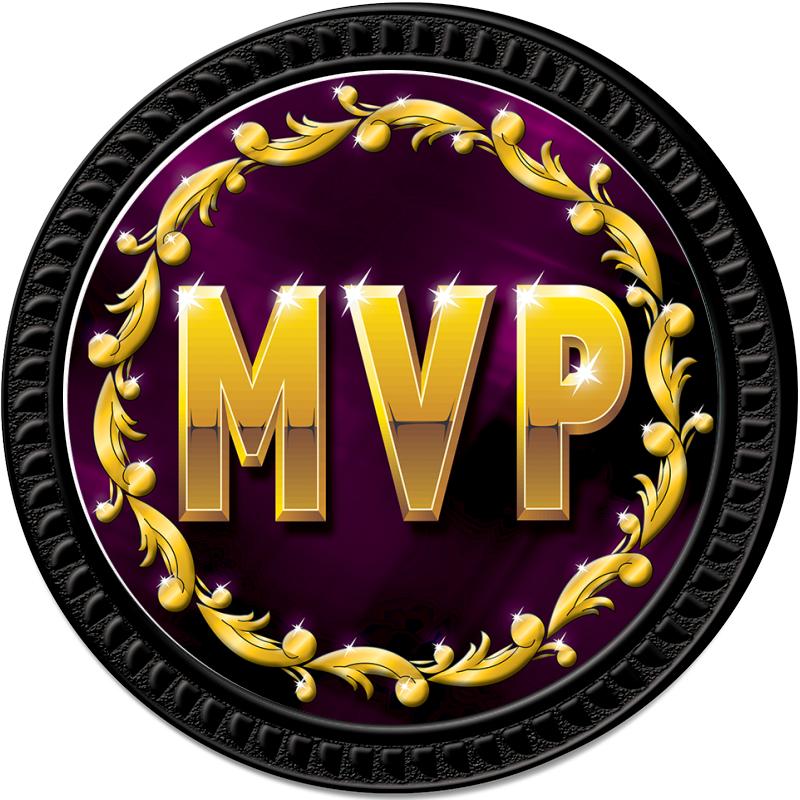 1.25" BLACK ROUND INSERT PIN