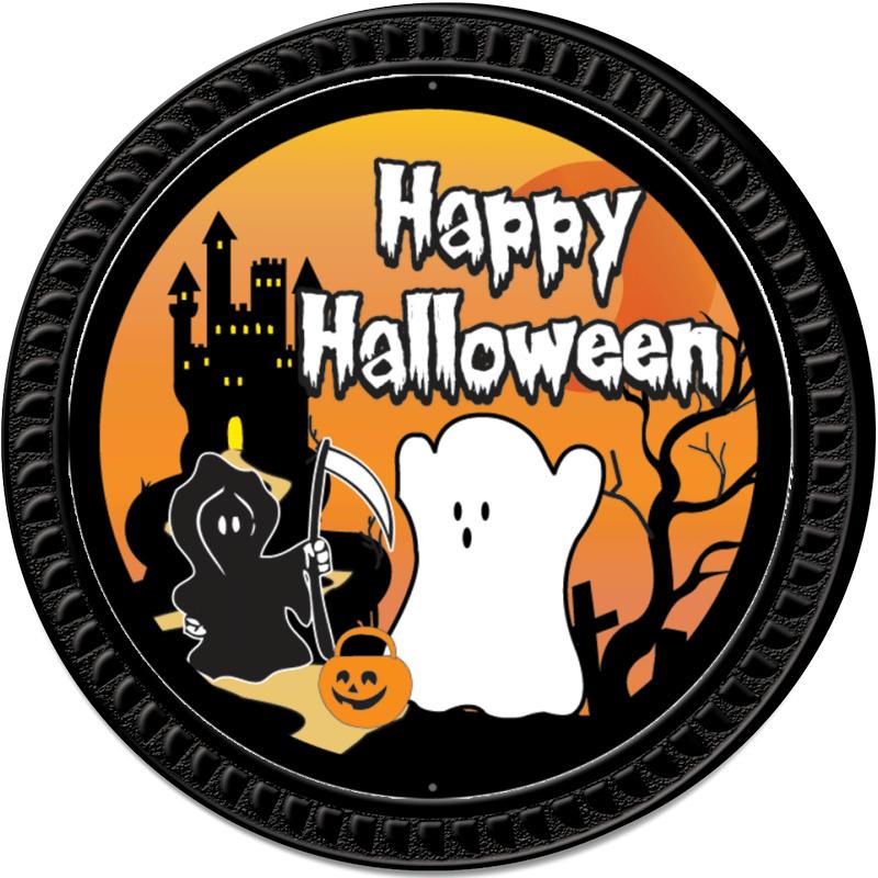 1.25" BLACK ROUND INSERT PIN