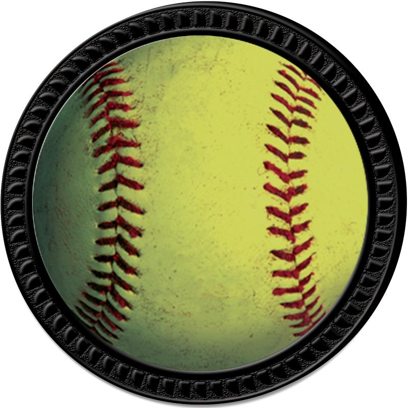 1.25" BLACK ROUND INSERT PIN