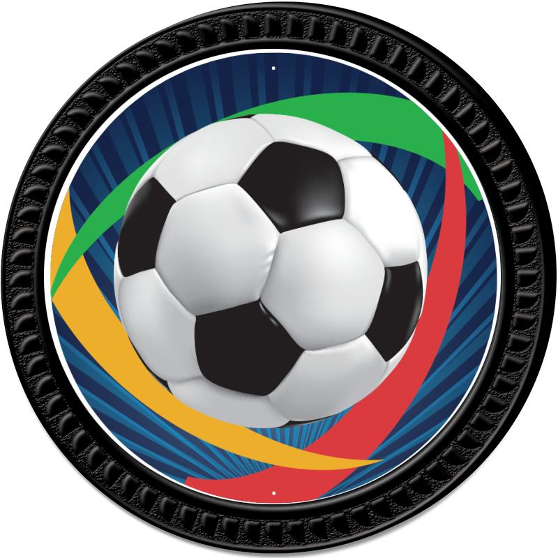 1.25" BLACK ROUND INSERT PIN