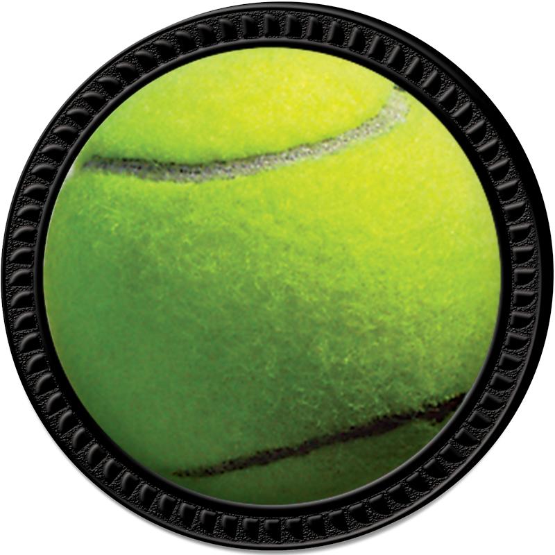 1.25" BLACK ROUND INSERT PIN