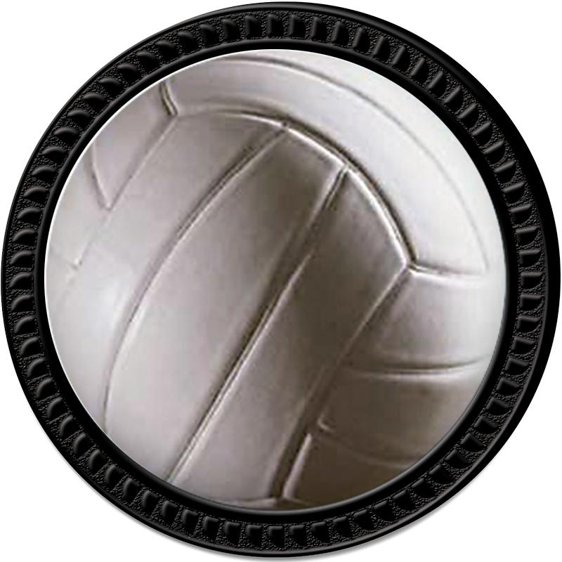 1.25" BLACK ROUND INSERT PIN