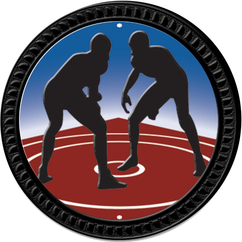 1.25" BLACK ROUND INSERT PIN