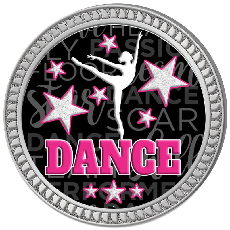 1.25" SILVER ROUND INSERT PIN