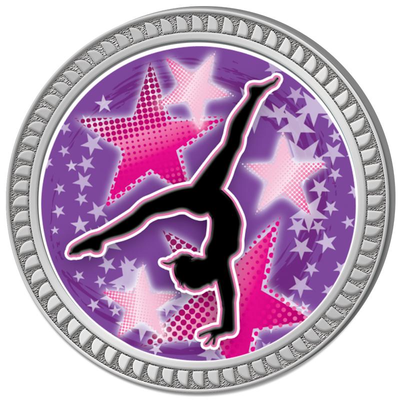 1.25" SILVER ROUND INSERT PIN