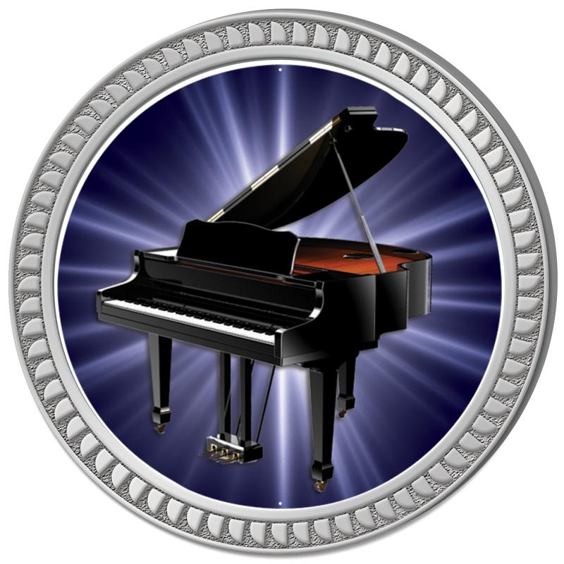 1.25" SILVER ROUND INSERT PIN