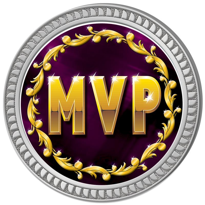 1.25" SILVER ROUND INSERT PIN