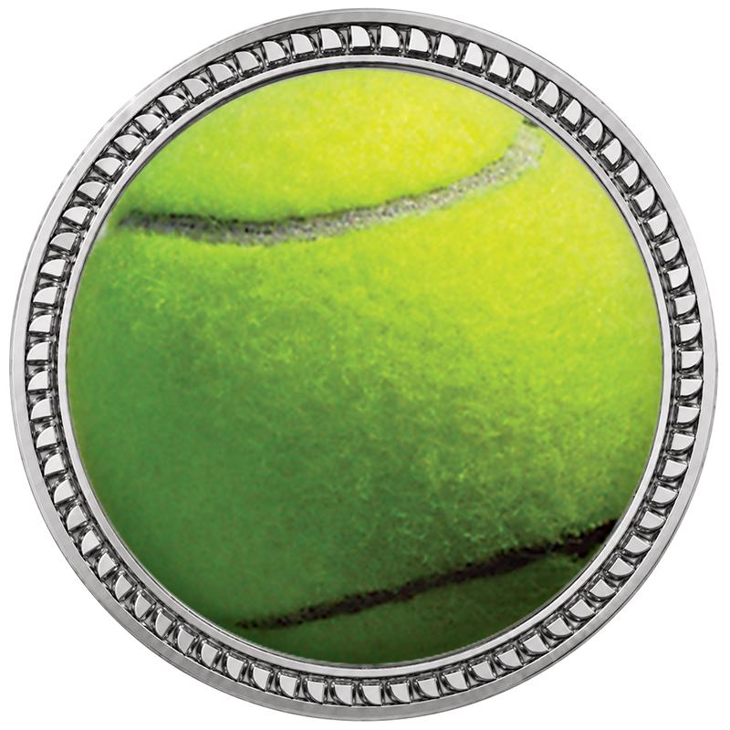 1.25" SILVER ROUND INSERT PIN