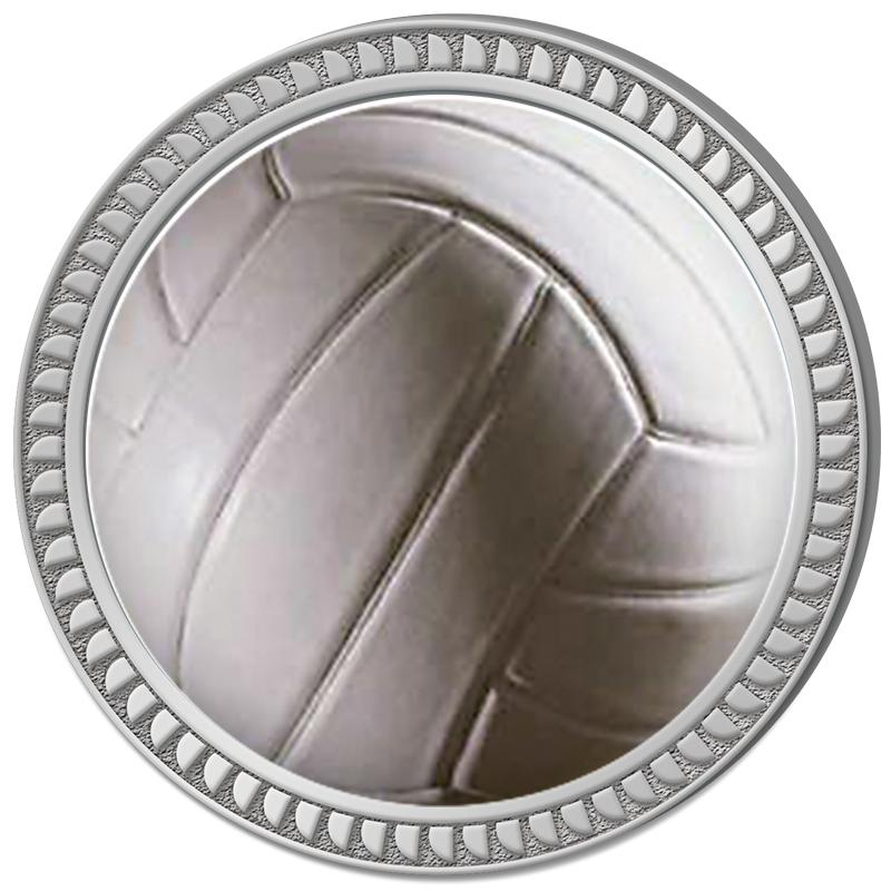 1.25" SILVER ROUND INSERT PIN