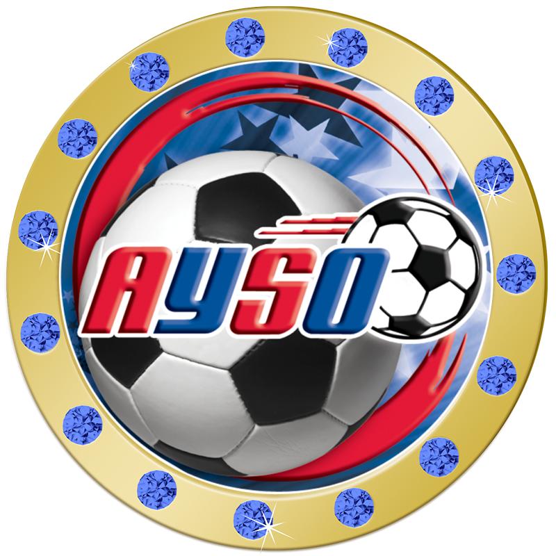 1.3"BLUE RHINESTONE INSERT PIN