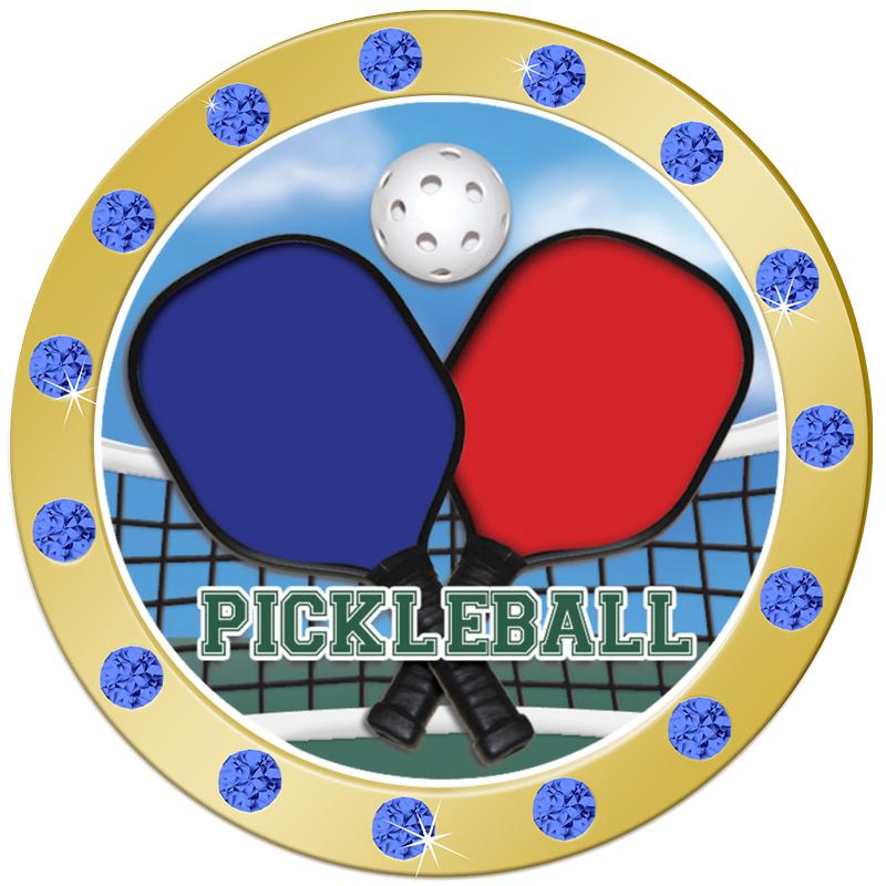 1.3"BLUE RHINESTONE INSERT PIN